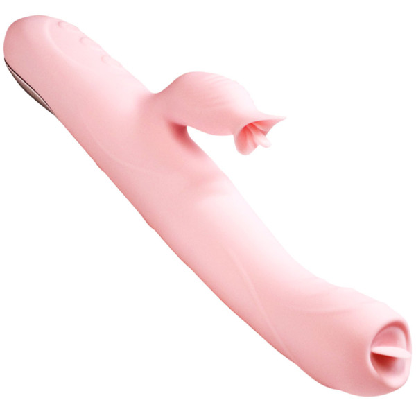 Women's Thrusting Vibrator Automatic Vibrating Machine Licking Clitoral Stimulator Heating Dildo USB Rechargeable Waterproof Sex Toy Gift For Girlfriend