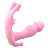 Wearable Wireless Vibrator Heating Waterproof Dildo Remote Control G-Spot Vagina Dual Stimulator Kegel Play Sex Toy For Women