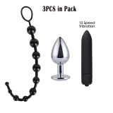 Multiple Function Pack Anal Plugs Silicone Butt Beads Vibrator Trainer Sensuality Adult Role Play Sex Toys 13/12/6/5/3pcs Pack