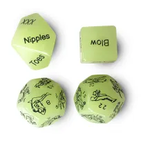 4pcs Pack Glow Sex Dice Adult Game Lover Positions Gag Love Toys Gift for Couples