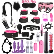 BDSM Bondage Leather Restraints Adult Sex Toys Fetish Role Play Bed Game Tool 26/23/17/15/13/10/7pcs Pack