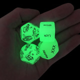 4pcs Pack Glow Sex Dice Adult Game Lover Positions Gag Love Toys Gift for Couples