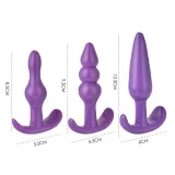Multiple Function Pack Anal Plugs Silicone Butt Beads Vibrator Trainer Sensuality Adult Role Play Sex Toys 13/12/6/5/3pcs Pack