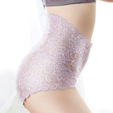 Women's 2 Colors Pack High Waist Underwear Lace Seamless Panties Breathable Cool Comfort Brief Lingerie Gift for Girlfriend or Wife