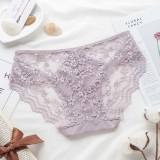 Women's 4 Colors Pack Cute Underwear Breathable Panties Brief Lingerie Perfect Gift For Ladies