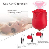 Rose Jumping Egg Sucking Vibrator Clit Licking Tongue Powerful Rechargeable Adult Compact Sex Toy For Women