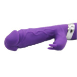 Realistic Dildo Rabbit Veined G Spot Vibrator Rechargeable Waterproof Powerful Vibrating Clit Handhold Massager Adult Sex Toy for Ladies Women Girlfriend Wife