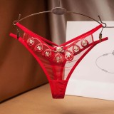 Women's 4 Colors Pack Cute Thong Lingerie Underwear Dresses Panties Clothing Gifts For Girlfriend or Wife
