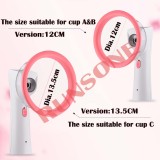 Breast Enlargement Pump Double Cups Massager Electric Machine Rechargeable Chest Heal Care Bust Lift Up Size Vacuum Enhancer for Women with Cup ABC