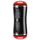 2in1 Male Masturbator Cup Vibrating Mouth Vagina Blowjob Stroker Realistic Textured Pocket Pussy Adult Sex Toy for Men Masturbation