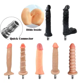 Dildo Anal Plug Masturbation Cup with Quick Air Connector Attachments for Sex Love-Gun Machine Extension Rod Adapter Adult Toy for Women Men Couple Fun