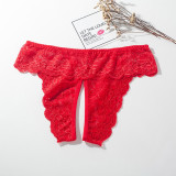 Women's Cute Crotchless Panties Brief Plus Size Lingerie Sleepwear Underwear Knickers Gift For Girlfriend Wife 1 or 3 or 6 packs