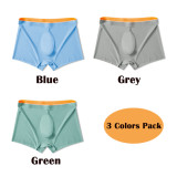 Men's Underwear Micro Modal Boxer Stretch Modern Fit Bulge Enhancing Trunks Ultra Soft Thin Breathable Ice Silky Briefs 1 or 2 or 3 packs