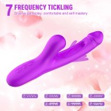 Flapping Vibrator Dildo G Spot Rabbit Clitoris Vibrator with 7 Sucking modes 7 Vibration 7 Flapping Modes for Clit Nipples Anal Multi Stimulation Rechargeable Adult Sex Toys for Women Couples