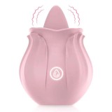 Rose Tongue Licking Vibrator Sex Toy Clitoral Sucker Clit Nipples Compact Stimulator Adult Foreplay Game Masturbation Gift for Women Ladies Couples