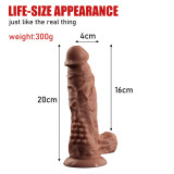 Large Realistic Silicone Dildo Lifelike Veined Monster Cock with Balls Strong Suction Cup Hands-Free Play Anal Plug Penis G-spot Jelly Dong Adult Sex Toys for Women