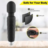Wand Massager Clitorial Masturbator Rechargeable Handhold Cordless Portable Body AV Magic Vibrator For Women Men Adult Sex Toy for Muscle Relax Valentine Gift for Girlfriend Wife
