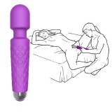 Wand Massager Clitorial Masturbator Rechargeable Handhold Cordless Portable Body AV Magic Vibrator For Women Men Adult Sex Toy for Muscle Relax Valentine Gift for Girlfriend Wife