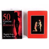 50 Positions of Bondage Sex Couple Game Cards Role Play Fun Adult Date Night Novelty Idea Toy Gift for Men Female