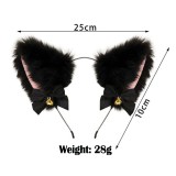 5pcs Set Anal Plug Butt Beads Fox Tail Plush Cat Ears Headband Nipples Clips Cosplay Fancy Dress Up BDSM Fetishwear Costume Bondage Gear Adult Sex Toy for Role Game Play