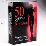 50 Positions of Bondage Sex Couple Game Cards Role Play Fun Adult Date Night Novelty Idea Toy Gift for Men Female