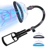 Pussy Vagina Pump Manual Vacuum Sex Toy Nipples Clit Sucker Increase Labia Sensation Enhance Clitoral Sexual Pleasure Powerful Suction Pumping Enlarger Adult Tool for Women