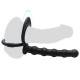 Silicone Anal Beads Butt Plug with Cock Ring Strap On Anus Plug Vaginal G Spot Stimulator Double Penetration Dildo Prostate Massager Adult Sex Toy for Men Wome Couples