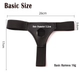 2 Sizes Strap on Realistic Hollow Dildo Large Basic Options Adjustable Chastity Belt Harness BDSM Bondage Vagina Anal Plug Adult Play Sex Fetish Toys for Lesbian Couple Women Men
