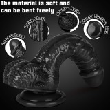 5 Colors Dildo Options Realistic Silicone Dildos Colorful Monster Cock with Balls Suction Cup G-Spot Anal Lifelike Curved Adult Sex Toy for Women Perfect Love Gift for Couples Girlfriend Wife