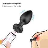 Smart Anal Plug APP Vibrator Wireless Remote Control Butt Plug Vibrating Male Prostate Massage Waterproof Rechargeable Silicone Adult Sex Toy for Men Women Couples