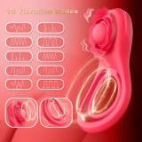 Male Cock Ring APP Virbator with Clitoral Anal Stimulator Remote Control Vibrating Dong Penis Ring G Spot Clitoral Pleasure Masturbation Prolonged Ejaculation Enhancing Adult Sex Toy Gift for Men Couples