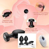 Smart Anal Plug APP Vibrator Wireless Remote Control Butt Plug Vibrating Male Prostate Massage Waterproof Rechargeable Silicone Adult Sex Toy for Men Women Couples