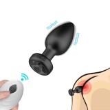 Smart Anal Plug APP Vibrator Wireless Remote Control Butt Plug Vibrating Male Prostate Massage Waterproof Rechargeable Silicone Adult Sex Toy for Men Women Couples