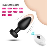 Smart Anal Plug APP Vibrator Wireless Remote Control Butt Plug Vibrating Male Prostate Massage Waterproof Rechargeable Silicone Adult Sex Toy for Men Women Couples