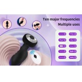 Smart Anal Plug APP Vibrator Wireless Remote Control Butt Plug Vibrating Male Prostate Massage Waterproof Rechargeable Silicone Adult Sex Toy for Men Women Couples