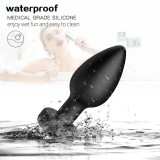 Smart Anal Plug APP Vibrator Wireless Remote Control Butt Plug Vibrating Male Prostate Massage Waterproof Rechargeable Silicone Adult Sex Toy for Men Women Couples