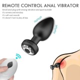 Smart Anal Plug APP Vibrator Wireless Remote Control Butt Plug Vibrating Male Prostate Massage Waterproof Rechargeable Silicone Adult Sex Toy for Men Women Couples