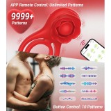 Male Cock Ring APP Virbator with Clitoral Anal Stimulator Remote Control Vibrating Dong Penis Ring G Spot Clitoral Pleasure Masturbation Prolonged Ejaculation Enhancing Adult Sex Toy Gift for Men Couples