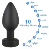 Smart Anal Plug APP Vibrator Wireless Remote Control Butt Plug Vibrating Male Prostate Massage Waterproof Rechargeable Silicone Adult Sex Toy for Men Women Couples
