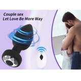 Smart Anal Plug APP Vibrator Wireless Remote Control Butt Plug Vibrating Male Prostate Massage Waterproof Rechargeable Silicone Adult Sex Toy for Men Women Couples