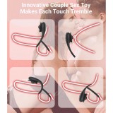 Male Cock Ring APP Virbator with Clitoral Anal Stimulator Remote Control Vibrating Dong Penis Ring G Spot Clitoral Pleasure Masturbation Prolonged Ejaculation Enhancing Adult Sex Toy Gift for Men Couples