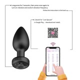 Smart Anal Plug APP Vibrator Wireless Remote Control Butt Plug Vibrating Male Prostate Massage Waterproof Rechargeable Silicone Adult Sex Toy for Men Women Couples
