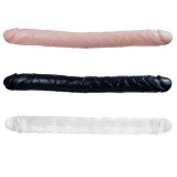 18 Inches Double Sided Long Dildo Crystal Jellies Realistic Extra Plus Dong Dual Penetration Anal Plug Adult Sex Toy for Lesbian Women Couple