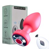 Smart Anal Plug APP Vibrator Wireless Remote Control Butt Plug Vibrating Male Prostate Massage Waterproof Rechargeable Silicone Adult Sex Toy for Men Women Couples
