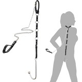 BDSM Sex Slaves Bondage Restraint Anal Hook Options Mouth Ball Gag Collor Chain Bed Foreplay SM Game Fetish Role Play Adjustable Cuffs Adult Sex Toys for Women Men Couples Beginner