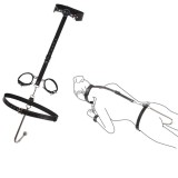 BDSM Sex Slaves Bondage Restraint Anal Hook Options Mouth Ball Gag Collor Chain Bed Foreplay SM Game Fetish Role Play Adjustable Cuffs Adult Sex Toys for Women Men Couples Beginner