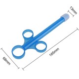 10ml Lube Applicator Lubricant Launcher Reusable Lub Shooter Anal Cleaning Enema Bulb Injector with Scale Smooth Rounded Cap for Men Women Couples