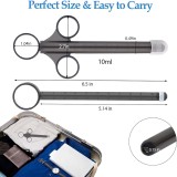 10ml Lube Applicator Lubricant Launcher Reusable Lub Shooter Anal Cleaning Enema Bulb Injector with Scale Smooth Rounded Cap for Men Women Couples