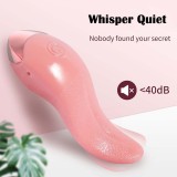 Realistic Tongue licking Vibrator Clitoral Stimulator Nipples Clit Masturbation Soft Vibrator Adult Sex Toys for Wome Couples Foreplay Games