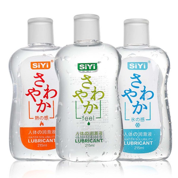 SiYi 215ml Sex Lubricant Water Based Lube Massage Body Gel Vagina Anal G-Spot Masturbation Lubes Adult Toy BDSM Play Game Intimate Pleasure Love Oil for Women Men Couple